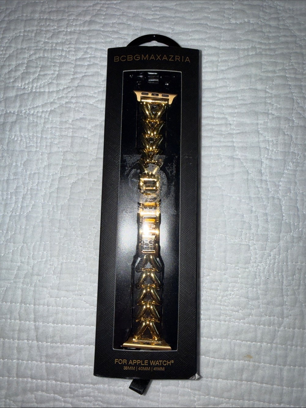 BCBGMaxAzria Gold Chain-Link Apple Watch Band 38MM/40MM/41MM